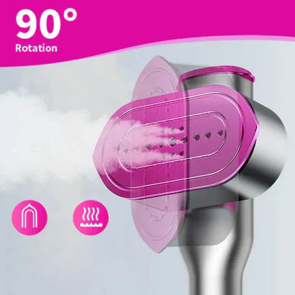 🥳2026 HOT SALE💨  Steam Iron & Steamer 2-in-1 – Kills 99.99% mites & bacteria. 5s preheat, 150ml tank. Ceramic plate, even heat. Safe for silk to cotton. Your fabric care essential. 🛡️🌿