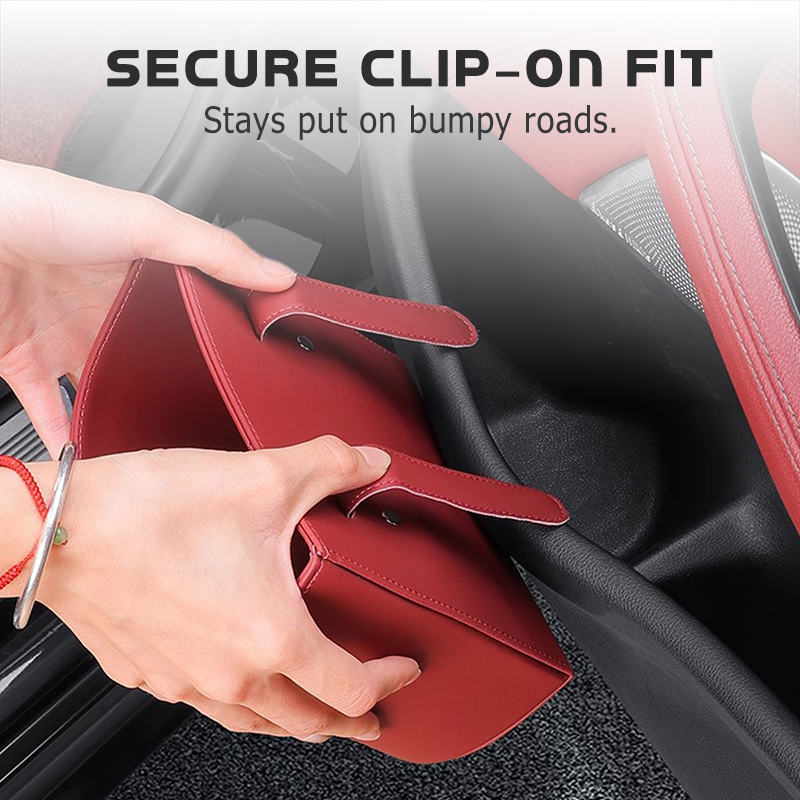 🥳2026 HOT SALE🚗🧺 50% OFF! Leather Car Door Cup Holder – Wide‑mouth opening, easy reach for drinks & phone. Clip‑on secure fit. PU leather, tough & stylish. 🛡️✨