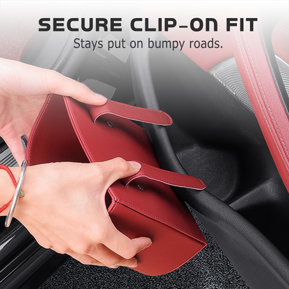 🥳2026 HOT SALE🚗🧺 50% OFF! Leather Car Door Cup Holder – Wide‑mouth opening, easy reach for drinks & phone. Clip‑on secure fit. PU leather, tough & stylish. 🛡️✨