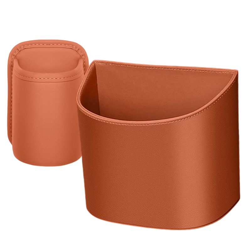 🥳2026 HOT SALE🚗🧺 50% OFF! Leather Car Door Cup Holder – Wide‑mouth opening, easy reach for drinks & phone. Clip‑on secure fit. PU leather, tough & stylish. 🛡️✨