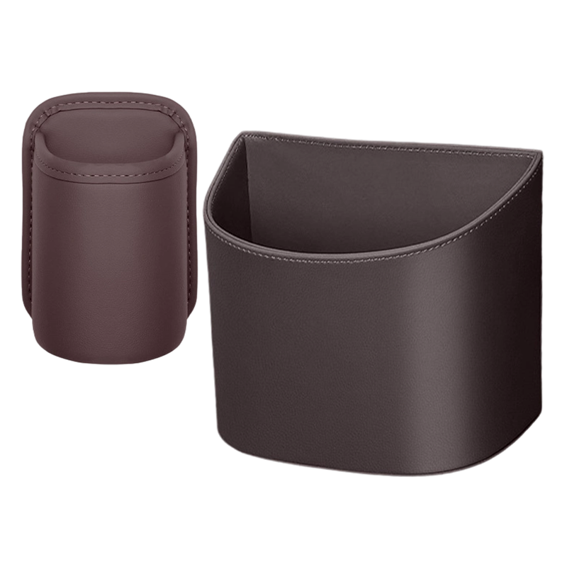 🥳2026 HOT SALE🚗🧺 50% OFF! Leather Car Door Cup Holder – Wide‑mouth opening, easy reach for drinks & phone. Clip‑on secure fit. PU leather, tough & stylish. 🛡️✨