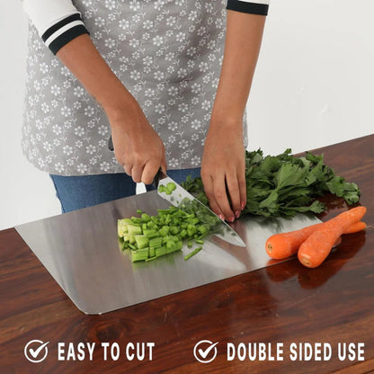 🔪 50% OFF NOW! ✨ Stainless Steel Countertop Chopping Board – Hygienic, Knife-Friendly & Easy-Clean Surface 🍽️