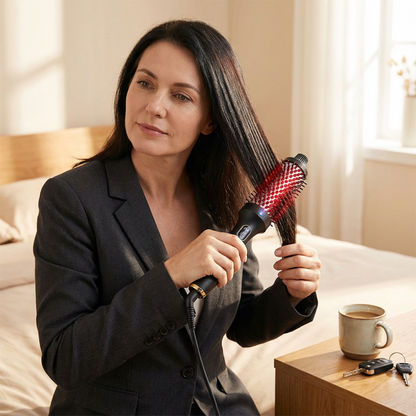 🔄 2-in-1 Magic Styler | Heated Straightener & Curler Comb | Switch Styles in Seconds ✨【-50%】