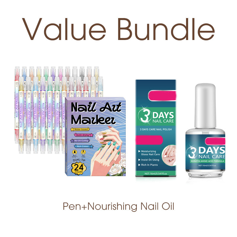⏳ Limited Time 50% Off! 💅🖌️Dual‑Tip Nail Art Pens