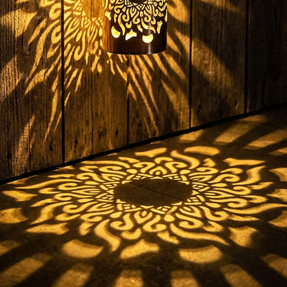 Solar Mandala Light – Stunning Pattern Projection, 2-in-1 Floor & Wall Design & IP65 Waterproof Auto On/Off 🌿
