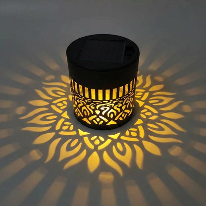 Solar Mandala Light – Stunning Pattern Projection, 2-in-1 Floor & Wall Design & IP65 Waterproof Auto On/Off 🌿
