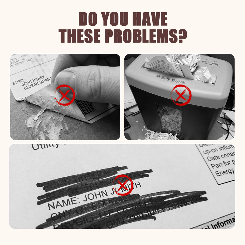 🛡️ ✉️Privacy Roller Stamp – Hide personal info instantly. No shredding needed. Refillable & portable. 🔏✨