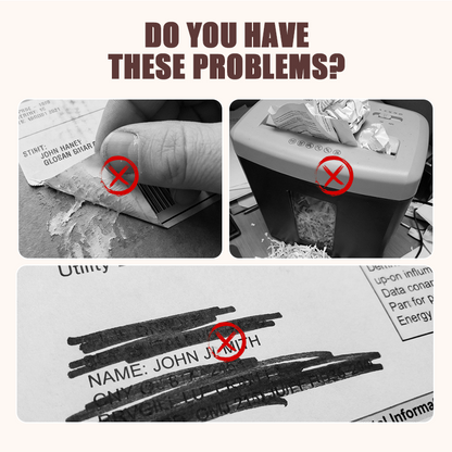 🛡️ ✉️Privacy Roller Stamp – Hide personal info instantly. No shredding needed. Refillable & portable. 🔏✨