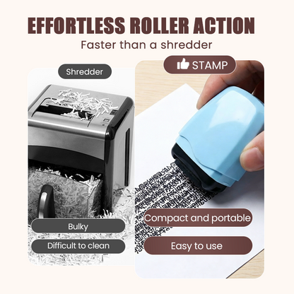 🛡️ ✉️Privacy Roller Stamp – Hide personal info instantly. No shredding needed. Refillable & portable. 🔏✨