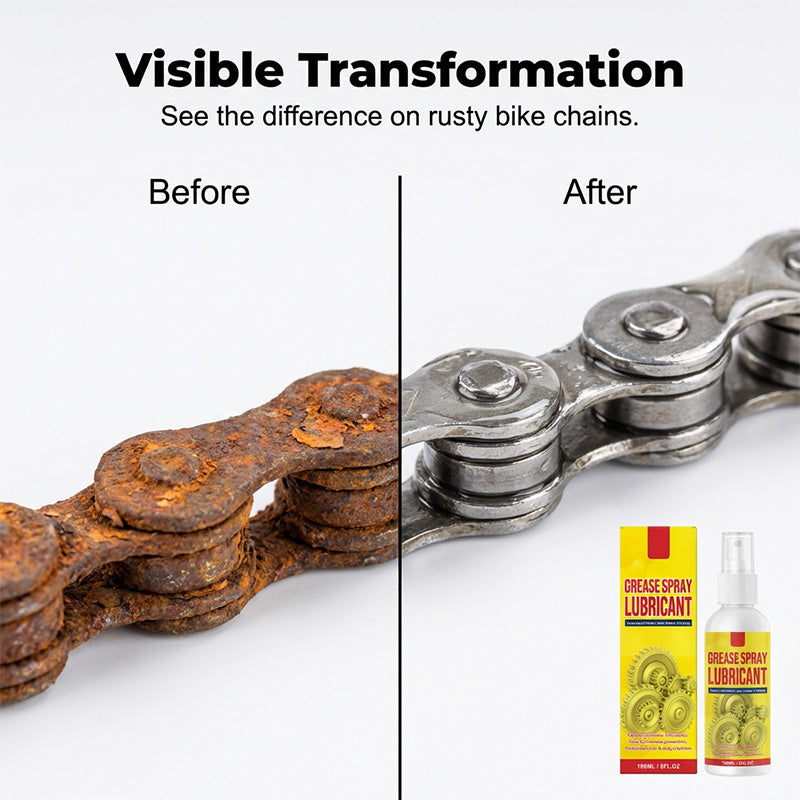 🛠️  Multi-Purpose Rust Remover & Lubricant Spray – Instant Squeak Eliminator – Metal Tool Restorer – Long-Lasting Protection 🧴