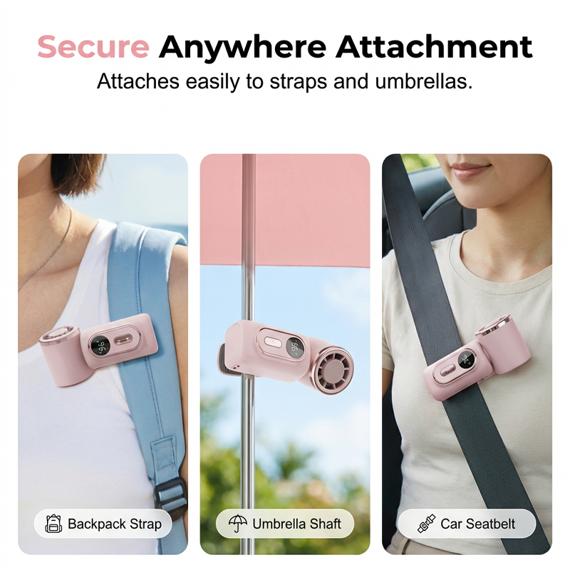 🌀💨Portable Clip-On Fan with LED Display