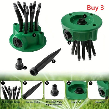 360° Coverage Precision Garden Irrigation Sprinkler