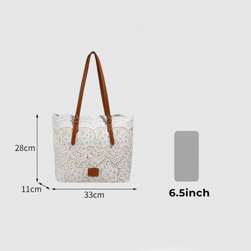 ✨🩷New Arrivals Special Price :￡11.99!🩷👜Nice Gift-Elegant Lace Large Capacity Tote Bag