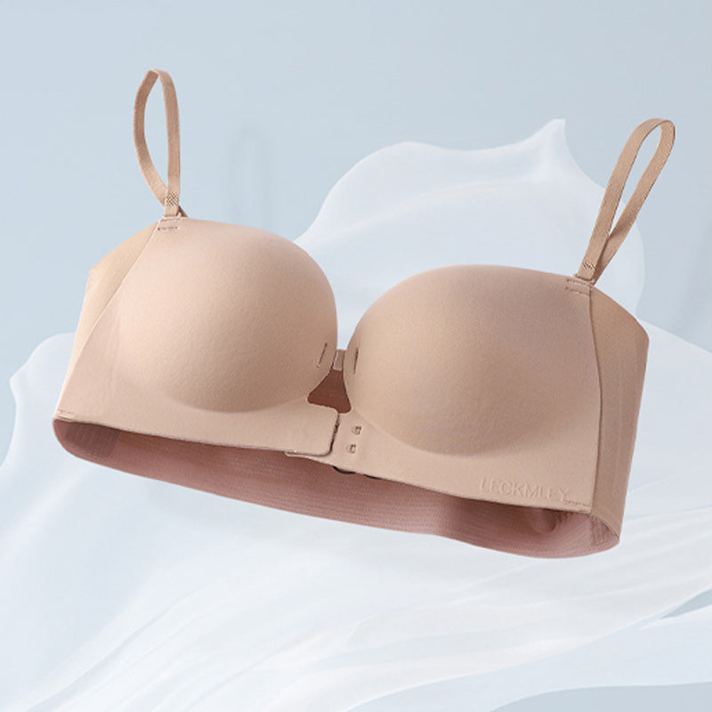 👙🤍Women’s Seamless Front Closure Strapless Bra, Ultra Soft Moisture-Wicking Invisible Everyday Bra