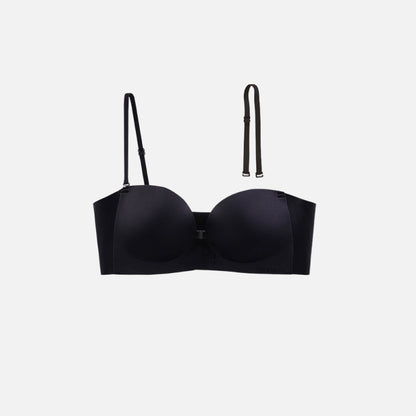 👙🤍Women’s Seamless Front Closure Strapless Bra, Ultra Soft Moisture-Wicking Invisible Everyday Bra