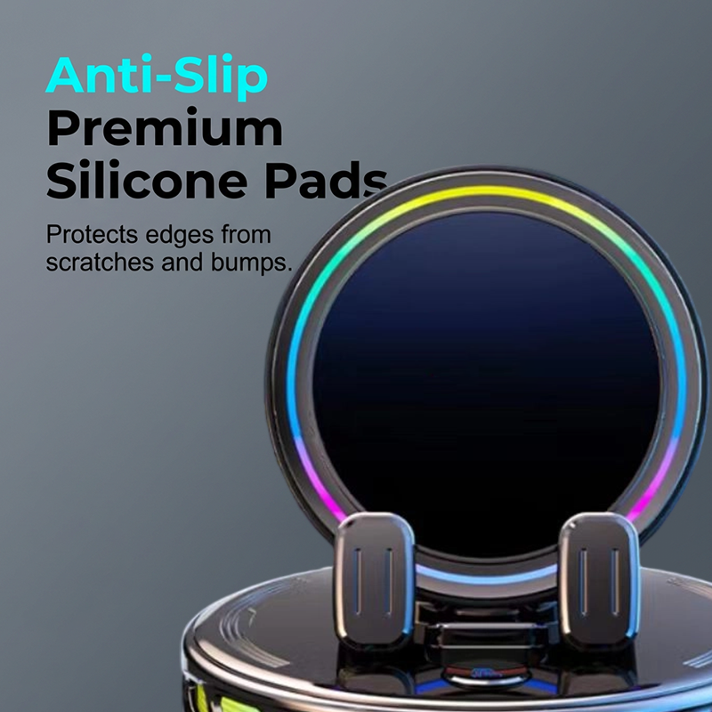 RGB Electric Car Phone Mount with Wireless Charging