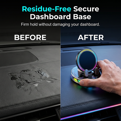 RGB Electric Car Phone Mount with Wireless Charging