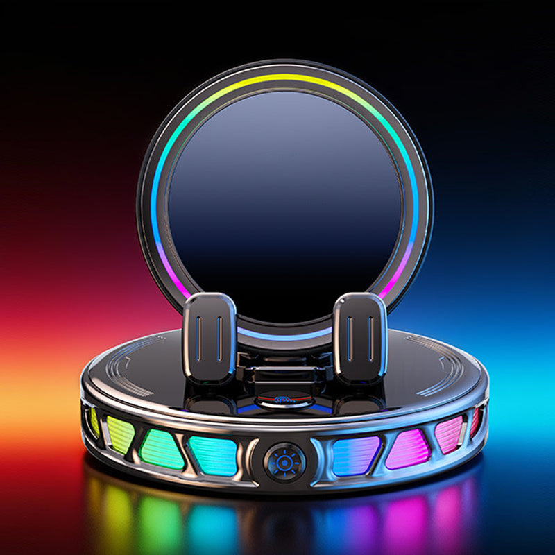 RGB Electric Car Phone Mount with Wireless Charging