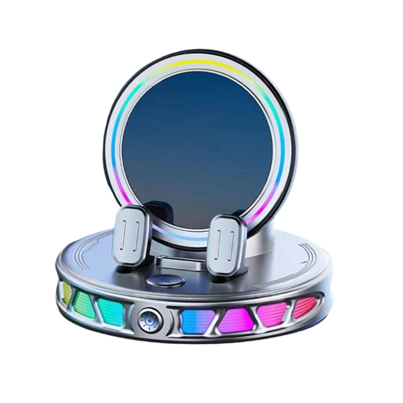 RGB Electric Car Phone Mount with Wireless Charging