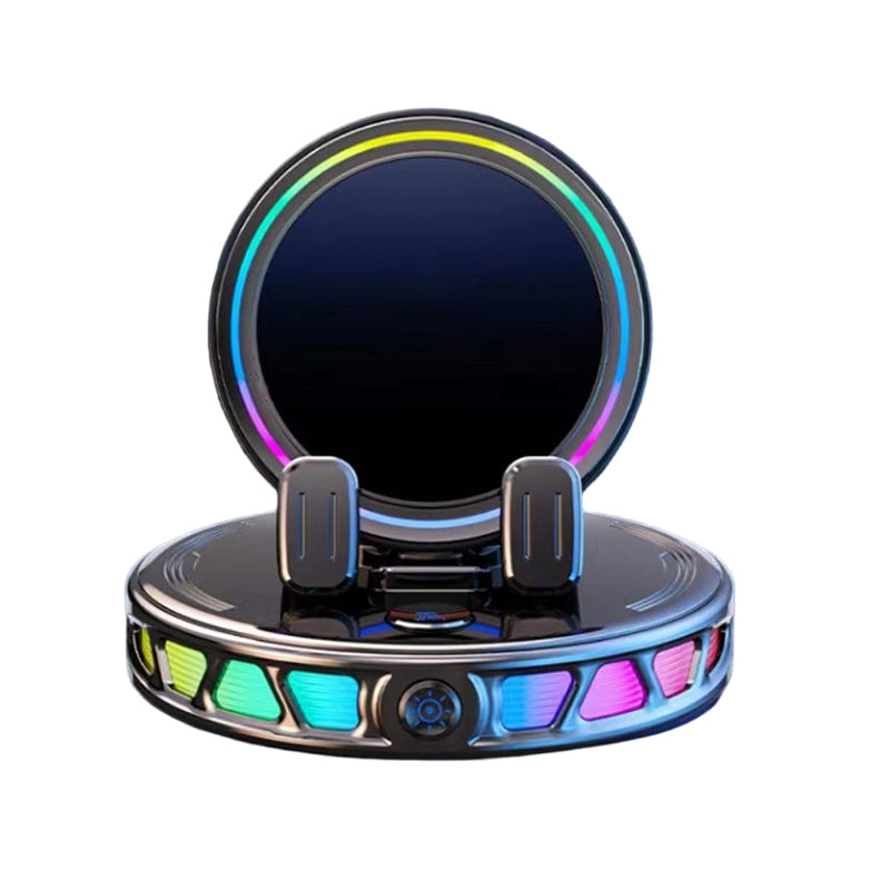 RGB Electric Car Phone Mount with Wireless Charging