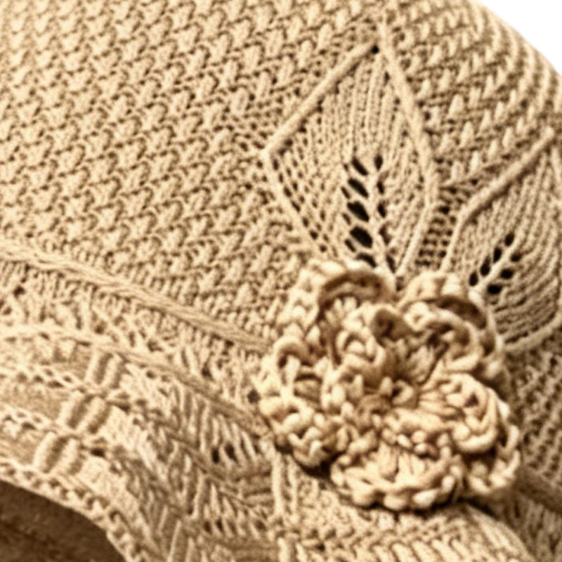 🥳SUMMER HOT SALE🥳💞50K+ SOLD!💥50% OFF! 🔥Women's Crochet Bucket Hat with Flower Accent