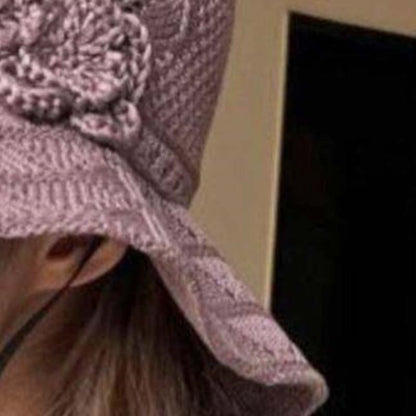 🥳SUMMER HOT SALE🥳💞50K+ SOLD!💥50% OFF! 🔥Women's Crochet Bucket Hat with Flower Accent