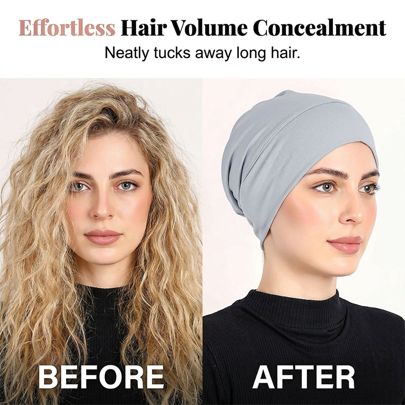 Soft Stretch Turban Cap for Women