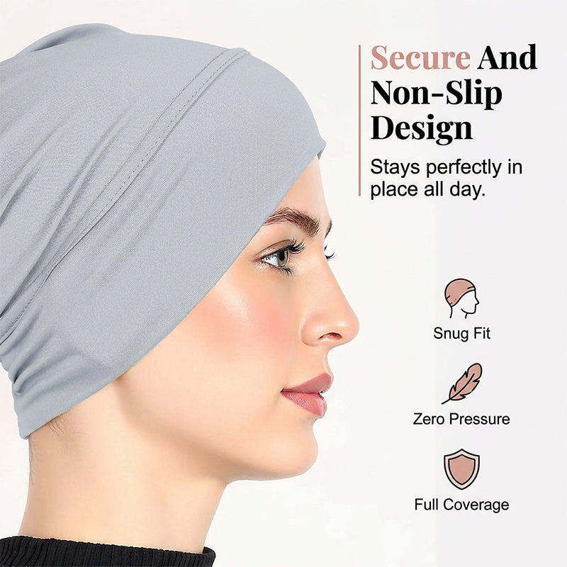 Soft Stretch Turban Cap for Women