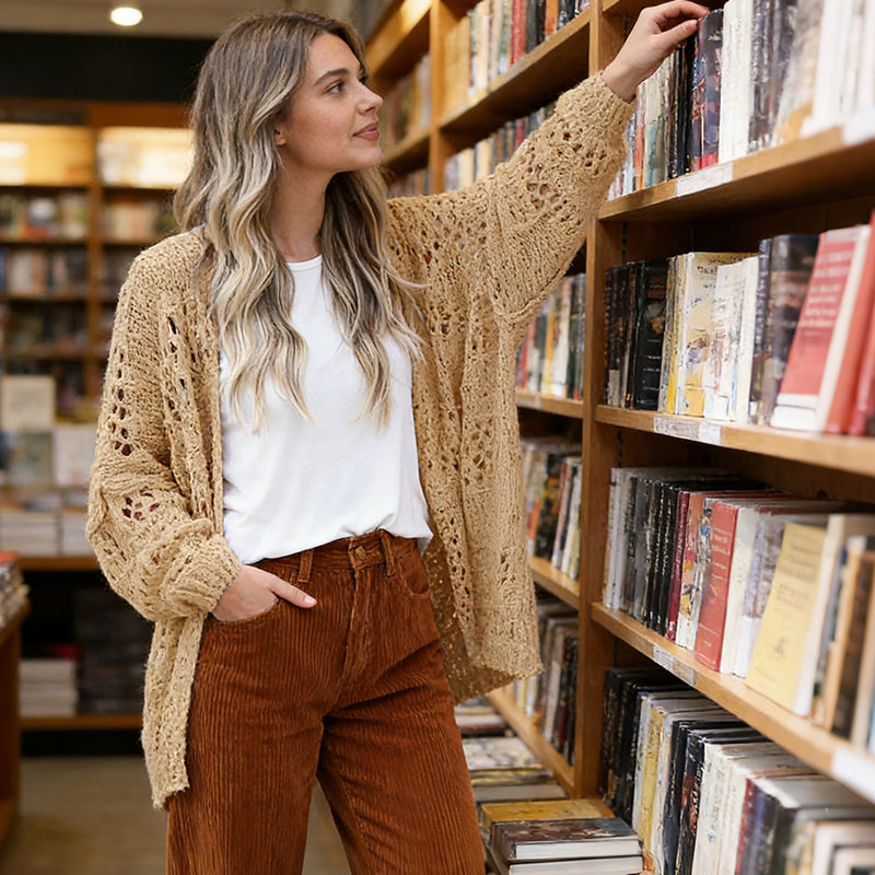 🌸LAST DAY SPECIAL PRICE!!🌸Women's Open Front Slouchy Knit Cardigan