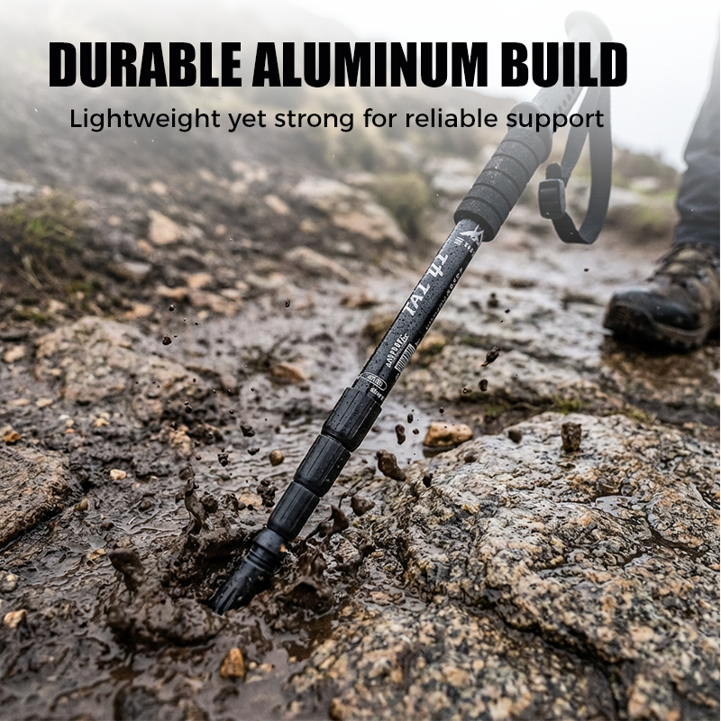 ⛰️ Adjustable Aluminum Alloy Trekking Pole – Durable, Shock-Absorbing, Lightweight 🌲