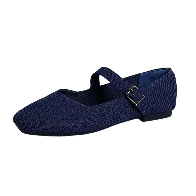 👞 LIMITED-TIME 50% OFF! ✨ Breathable Square Toe Ballet Flats – Knit, Lightweight, Comfy 👣
