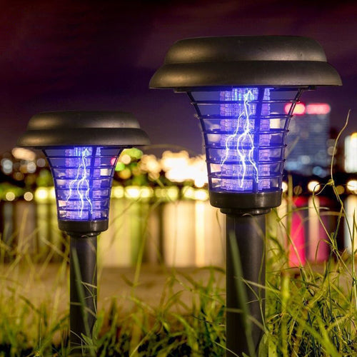 🥳2026 HOT SALE🥳⏰ 50% OFF! Solar Mosquito Zapper Lamp Stake – Auto on/off, dual power, waterproof. Keeps garden pest‑free. 🌙🛡️