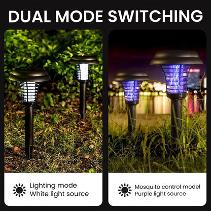 🥳2026 HOT SALE🥳⏰ 50% OFF! Solar Mosquito Zapper Lamp Stake – Auto on/off, dual power, waterproof. Keeps garden pest‑free. 🌙🛡️