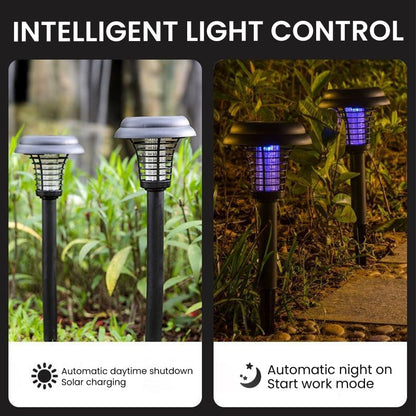 🥳2026 HOT SALE🥳⏰ 50% OFF! Solar Mosquito Zapper Lamp Stake – Auto on/off, dual power, waterproof. Keeps garden pest‑free. 🌙🛡️