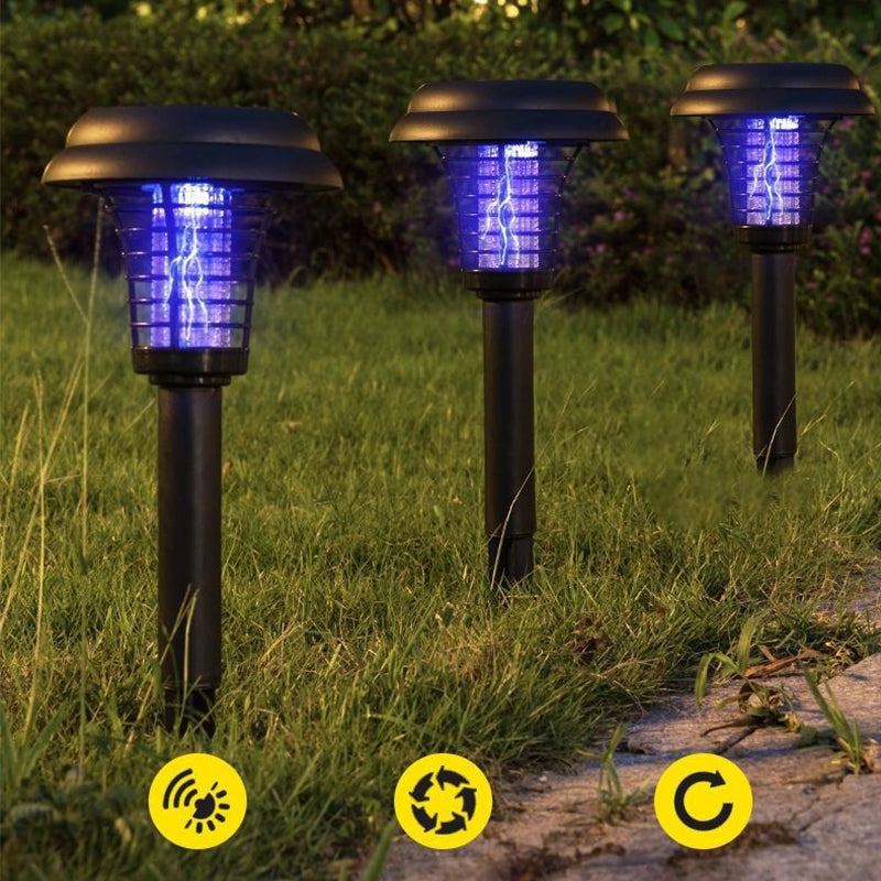 🥳2026 HOT SALE🥳⏰ 50% OFF! Solar Mosquito Zapper Lamp Stake – Auto on/off, dual power, waterproof. Keeps garden pest‑free. 🌙🛡️
