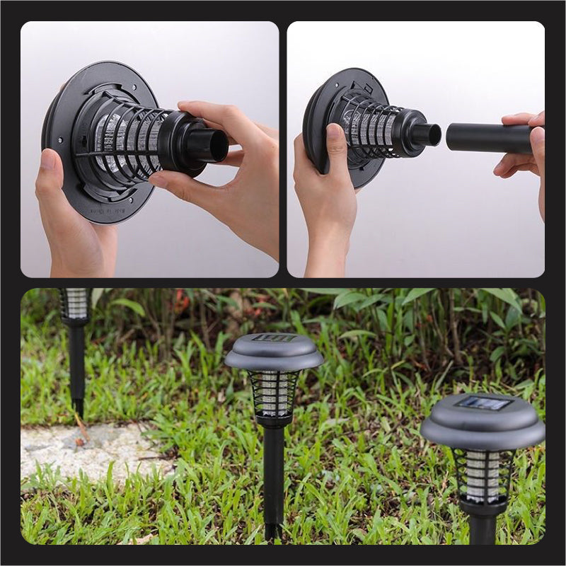 🥳2026 HOT SALE🥳⏰ 50% OFF! Solar Mosquito Zapper Lamp Stake – Auto on/off, dual power, waterproof. Keeps garden pest‑free. 🌙🛡️