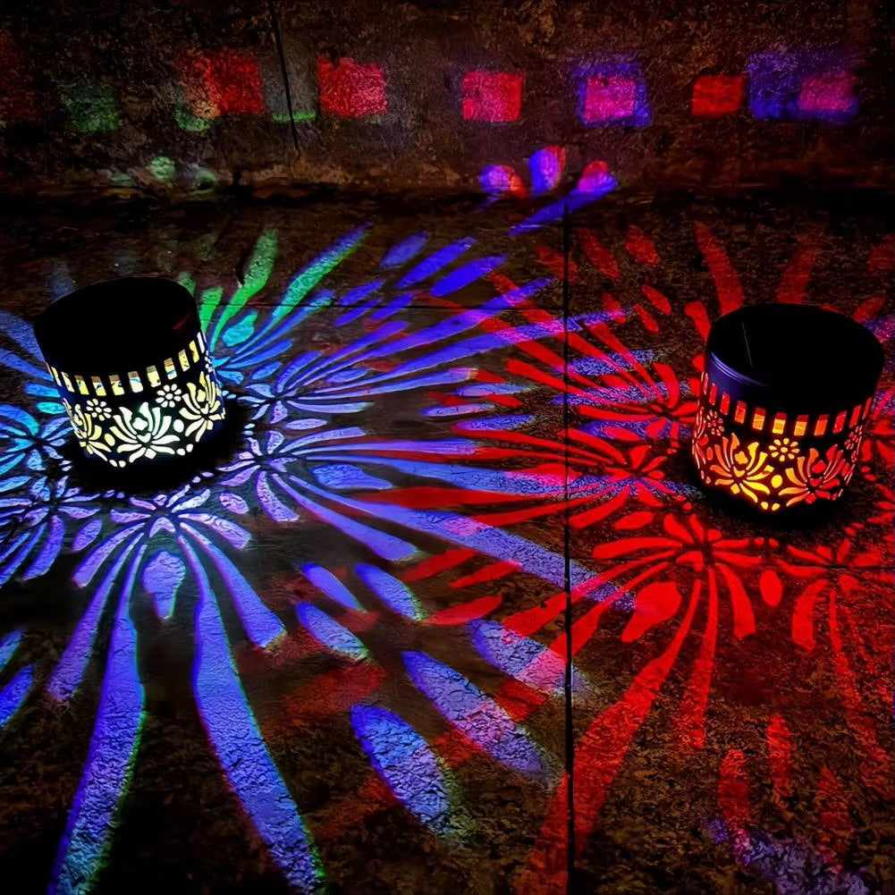 Solar Mandala Light – Stunning Pattern Projection, 2-in-1 Floor & Wall Design & IP65 Waterproof Auto On/Off 🌿