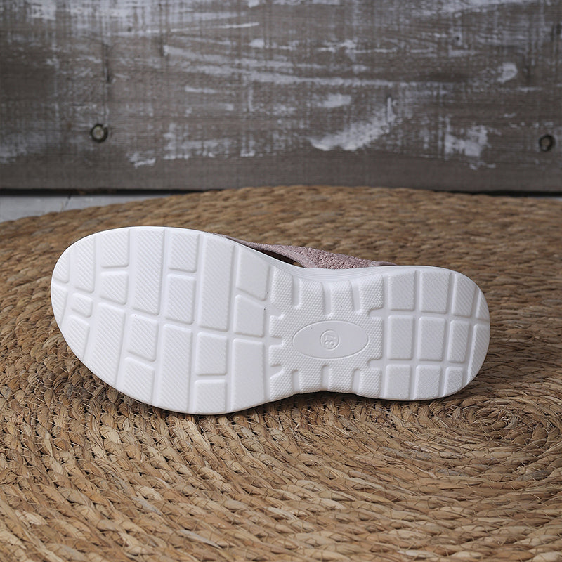 ⏳Time-Limited Special Price: ￡13.99!!🎁Women’s Knit Platform Sandals – Lightweight, Breathable & Arch-Supported 🏝️☁️  Cushioned Memory Foam Footbed • Non-Slip Sole • All-Day Comfort for Summer Walks, Holidays & City Days 🎁🇬🇧