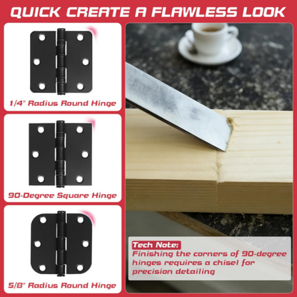 🚪🔧 Adjustable Door Hinge Mortise Jig Kit – Perfect Hinge Recesses Every Time! | Fits All Standard Hinge Sizes – DIY Made Easy 🛠️