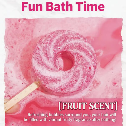 🍭🧼 Lollipop Bath Bomb – Releases colorful bubbles when it hits the water, with a long-lasting fragrance – Cash on Delivery ✅