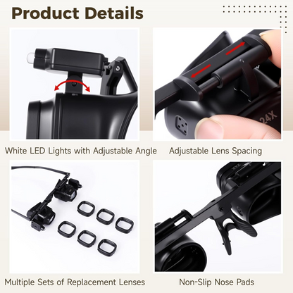 📢📢50% OFF !! ⏰Precision LED Magnifier for Electronics & Crafts