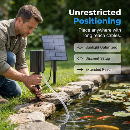 🥳2026 HOT SALE🐟 50% OFF! Solar Pond Aerator – Sun‑powered, no wiring. Boosts oxygen for fish & plants. Clean water, happy pond! 🌿✨