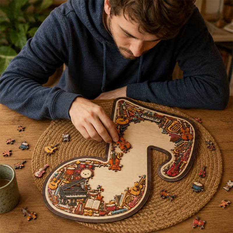 ⌛LAST DAY SALE ONLY ￡7.99!!🎵 Wooden Musical Note Puzzle – Handcrafted Brain Teaser for Music Lovers!  🧩 Perfect Gift • Eco-Friendly • Limited Stock! ⏳🇬🇧
