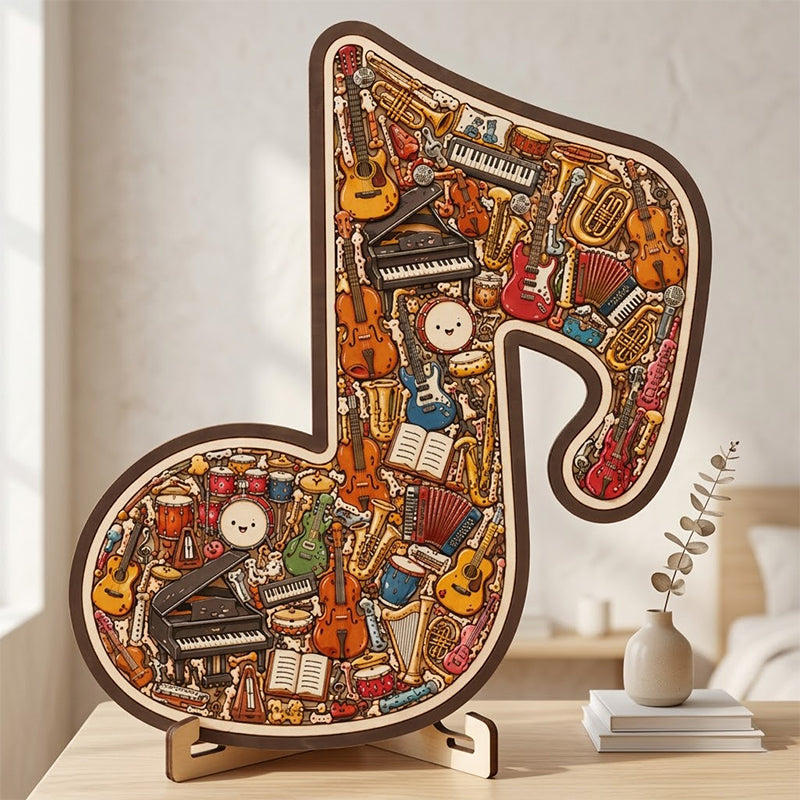 ⌛LAST DAY SALE ONLY ￡7.99!!🎵 Wooden Musical Note Puzzle – Handcrafted Brain Teaser for Music Lovers!  🧩 Perfect Gift • Eco-Friendly • Limited Stock! ⏳🇬🇧