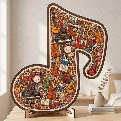 ⌛LAST DAY SALE ONLY ￡7.99!!🎵 Wooden Musical Note Puzzle – Handcrafted Brain Teaser for Music Lovers!  🧩 Perfect Gift • Eco-Friendly • Limited Stock! ⏳🇬🇧