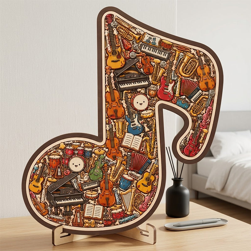 ⌛LAST DAY SALE ONLY ￡7.99!!🎵 Wooden Musical Note Puzzle – Handcrafted Brain Teaser for Music Lovers!  🧩 Perfect Gift • Eco-Friendly • Limited Stock! ⏳🇬🇧