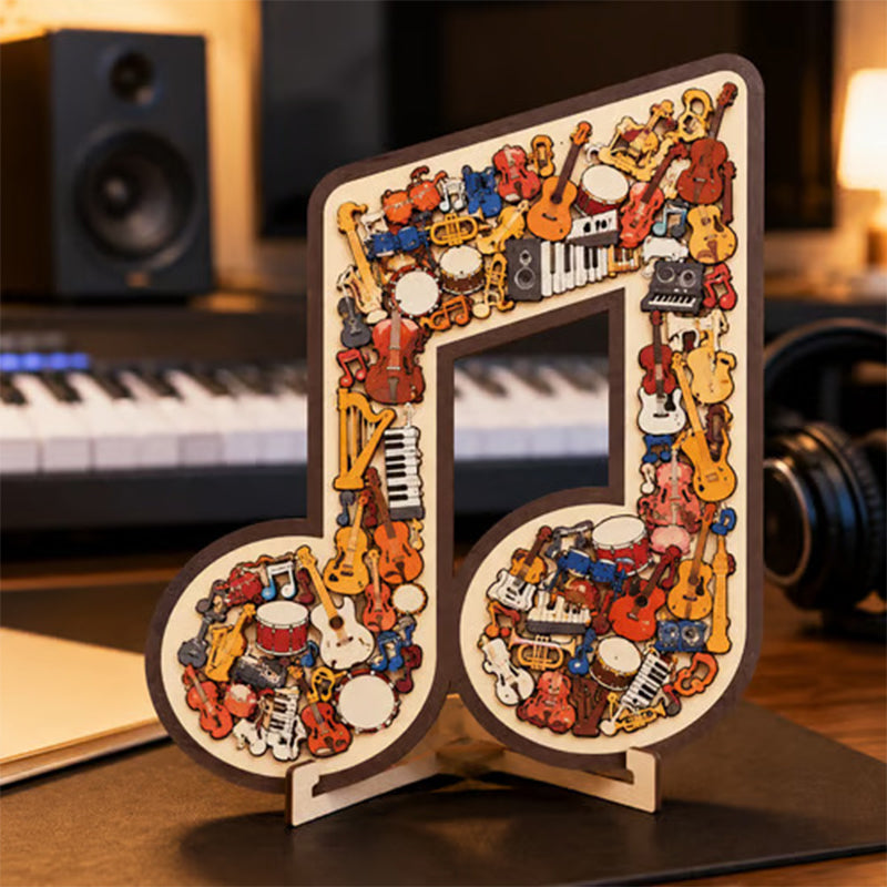 ⌛LAST DAY SALE ONLY ￡7.99!!🎵 Wooden Musical Note Puzzle – Handcrafted Brain Teaser for Music Lovers!  🧩 Perfect Gift • Eco-Friendly • Limited Stock! ⏳🇬🇧