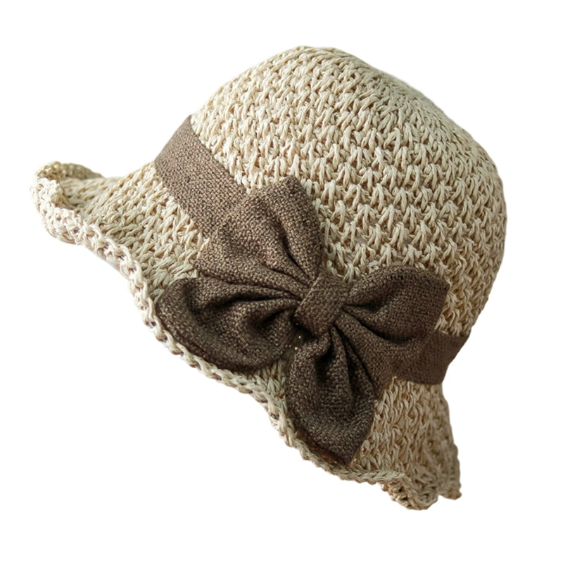 🌷Elegant Woven Straw Sun Hat with Bow