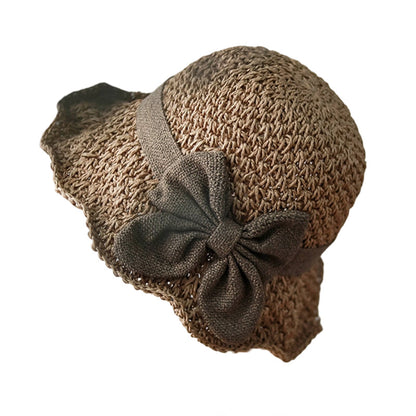 🌷Elegant Woven Straw Sun Hat with Bow
