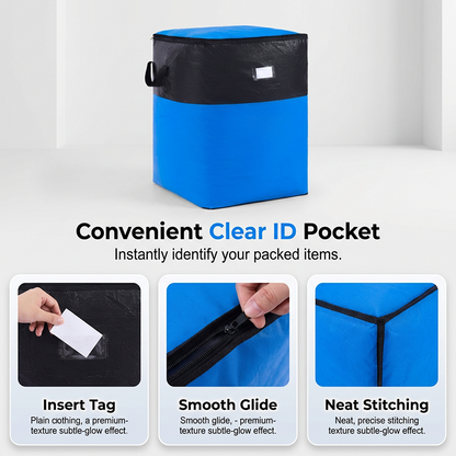 ⏰Last 4 hours Sale:£8.99!!🧳 Collapsible Storage and Moving Bag – Heavy-duty handles & zippered closure – Folds flat, perfect for moving, travel or closet organization – reusable & easy to clean 🏠